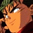 A 48x48 pixel buddy icon featuring a side-profile anime character with green hair and orange skin, alongside text reading "Anime IM" and "COM" on a black background.