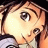 Anime-style character with light brown hair and large eyes, wearing a white top, positioned next to black background with white text.