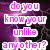 Purple and black background with lightning bolts and pink text reading "do you know your unlike any other? you'll always be my thunder".