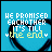 A 4x3 contact sheet of a pixelated animated icon showing repeated text over a heart outline on a blue background, with subtle frame-to-frame color variations in the text.