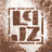 Animated contact sheet of 11 frames showing a Linkin Park-themed icon with repeated "LP" and "LZ" text elements in brown, white, and red tones across multiple poses and backgrounds.