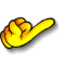 Two yellow foam finger icons displayed side-by-side on a gray background, each with distinct hand poses and slight color variations between frames.