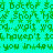 A static image with a bright cyan background filled with repeating green text and star symbols, featuring partial phrases like 'Doctor Say Doctor Say' and 'wait wad.'
