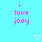 Pixelated cyan background with pink text 'i love joey' repeated in a , white heart symbols between