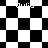 Black-and-white checkered pattern with diamond shapes and partial text fragments reading 'Julia' in pixelated font across multiple sections.