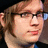 Pixelated image of a person with light brown hair and glasses on the left, next to blue with cyan text reading "I LOVE" above and "PATRICK STUMP!!!" below