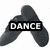 A dark gray abstract shape with three rounded arms on a white background, displaying sequential text overlays.