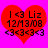 Red heart-shaped icon with black text and purple symbols on bright pink background, showing identical static content across observations.