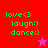 Green pixelated text 'love<3 laugh:) dance:)' on red and pink backgrounds with a pink star in top-right and red star in bottom-right.