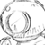 A grayscale circular icon with intricate swirling patterns and a central vertical line, set against a white background.