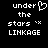 Pixelated white text on black background with heart symbol replacing 'e' in 'under' on left side, two identical text blocks side-by-side.