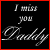 Two side-by-side animated frames of a pixelated buddy icon with text and a heart symbol on black background.
