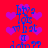 Red background with purple heart shapes and blue text reading "hiya lols what I am??" in a pixelated style.