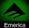 Static buddy icon featuring a black geometric logo on green background with white text "Emerica" at bottom.