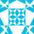 A static pixelated icon featuring a central blue square with white cross-like patterns, surrounded by alternating light and dark blue triangular shapes on a white background.