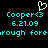 Pixelated cyan text and a heart-shaped icon on black background with partial word fragments.