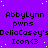 Purple background with repeated text elements and white dots, featuring a gray rectangle in the bottom-right corner.