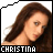 Pixelated image of a person with long brown hair, showing where the head position shifts slightly and the text color changes from white to green