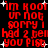 Red pixelated text on black background with white sparkles, repeating 'im kool ur not sorry i had 2 tell you fist' in four identical