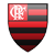 Pixelated shield-shaped icon with red and black horizontal stripes, featuring a white stylized 'CRF' monogram on a red square in the upper left quadrant.