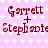 A static image with a pink background patterned by white stars, displaying repeated text elements in brown font.