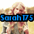 Pixelated image of a woman with blonde hair in four quadrants, each with overlaid text in different colors.