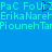 Pixelated text repeats across a blue background with one character changing from 'U' to 'L' in the second
