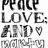 A static image displays repeated text and symbols in a pixelated, low-resolution style with black characters on white background.