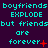 Pixelated cyan text on dark purple background with red symbols changing across repeated
