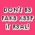 Pixelated text on a solid pink background reads "DON'T FAK3 K33P IT R3AL!" with some characters replaced by numbers.
