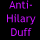 Static image of three vertical displaying text in different colors against a black background
