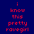 Red pixelated text on dark blue background with purple highlight bars shifting