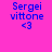 Four identical pixelated images of blue text 'Sergei vittone' with '<3' on a bright pink background, each featuring one yellow horizontal bar in different positions.