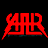 Red pixelated text logo on black background with teal accent at bottom, static single-frame image.