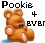 Animated contact sheet of a teddy bear icon with changing text colors and small animation effects across 13 frames.
