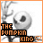 A 48x48 pixel animated contact sheet of a pumpkin character with orange text, showing frame-to-frame variations in heart symbols and background details.