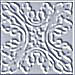 A static square icon with a symmetrical, swirling pattern of white and dark gray lines on a light gray background.