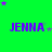 Green background with purple text 'JENNA' repeated in a , surrounded by small purple and gray stars