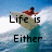 A surfer rides a wave with text reading "Life is Either or Nothing...Charlie" and "Daring Adventure" across four
