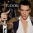 A pixelated image of a person in historical attire holding a sword, with red background text reading "Jade loves JRM" and "Jonathan Rhys Meyers Crowned Henry the VIII of England.".