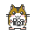 Pixelated hamster with brown and white fur holds a black-and-white camera icon, pink cheeks, and dark eyes on gray background.