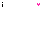 Animated contact sheet of 25 frames showing a pixelated 'i❤me' icon with evolving heart colors and occasional text variations, arranged in a 5x5 grid on transparent background.