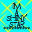 A pixelated icon with a blue background and yellow lines, featuring 'IM' above 'SHINY STAR' text in dark teal