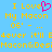 Pixelated blue background with yellow text and a pink heart symbol, showing repeated phrases and partial words in a retro digital style.