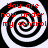 Four identical black-and-white spiral patterns with red text reading 'You are now under my control' overlaid on each quadrant.