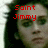 A four- shows a person with dark hair and green eyes, with red text overlays changing