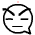 pixelated chat icons with angry expressions, some displaying red Chinese characters '是' over their faces