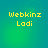 Four identical pixelated text display 'Webkinz Ladi' in yellow on a green-to-blue gradient background