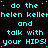 A static digital image displays repeated cyan text on a black background with a gray rectangle in the bottom-right corner.