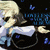 Pixelated anime-style character with blonde hair and blue eyes, wearing a white shirt and dark vest, holding a blue object against a black background with blue butterflies.